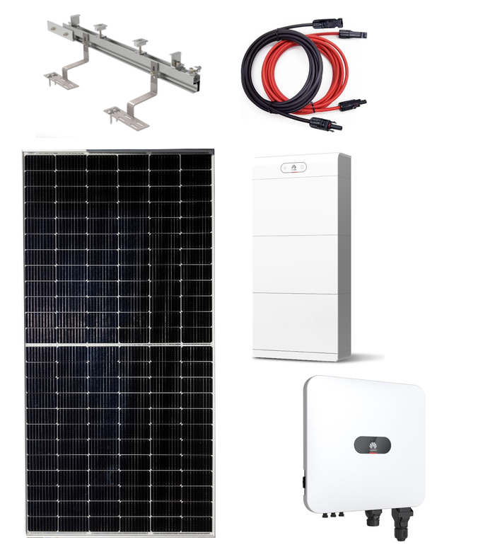 Hibridna solarna elektrana 5,31 kWp — invertor Huawei SUN2000-5K-MAP0 / paneli Astronergy ASTRO N5 590 W + baterija LUNA2000 5 kWh