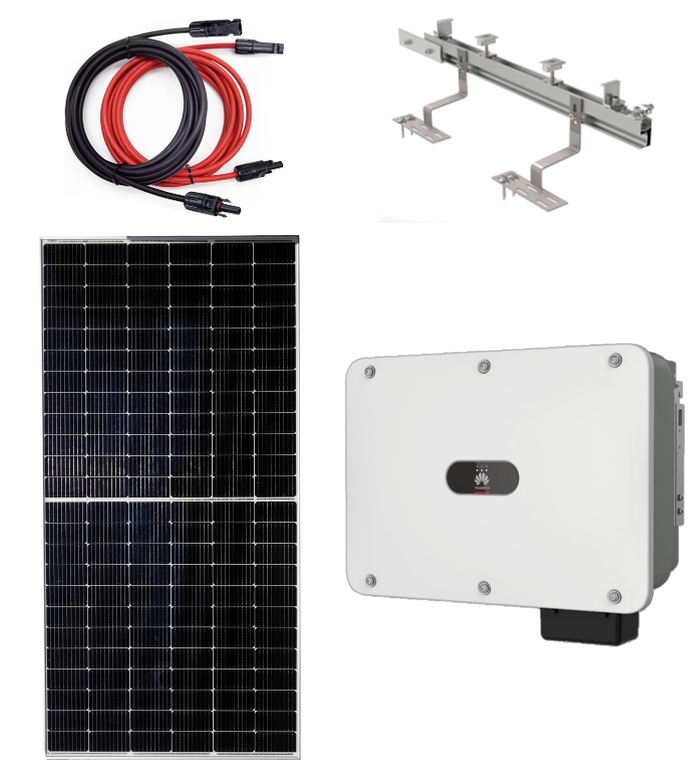 Poslovna solarna elektrana 15 kW (15,34 kWp) — invertor Huawei SUN2000-15KTL-M2 / paneli Astronergy ASTRO N5 590 W