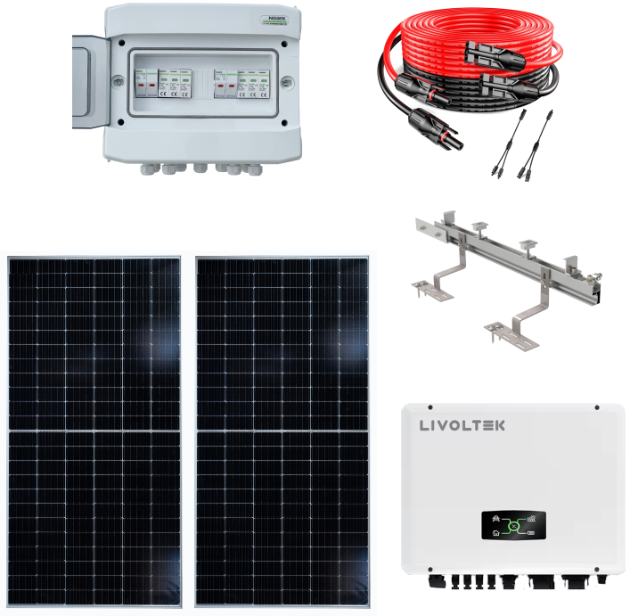 Solarna elektrana inverter LIVOLTEK/ paneli DAH Solar 10kW