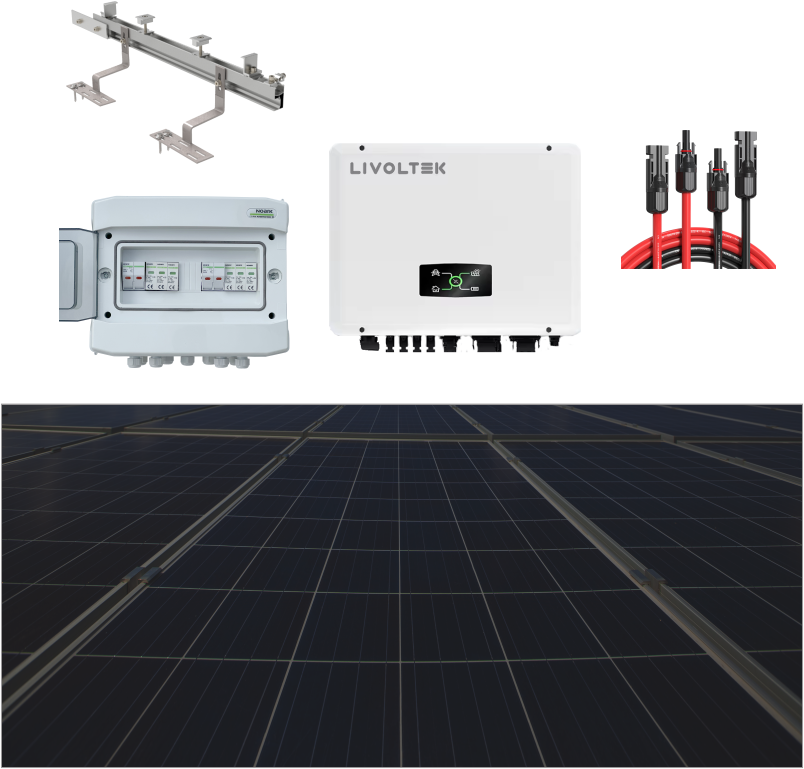 Solarna elektrana inverter LIVOLTEK/ paneli DAH solar 6kW