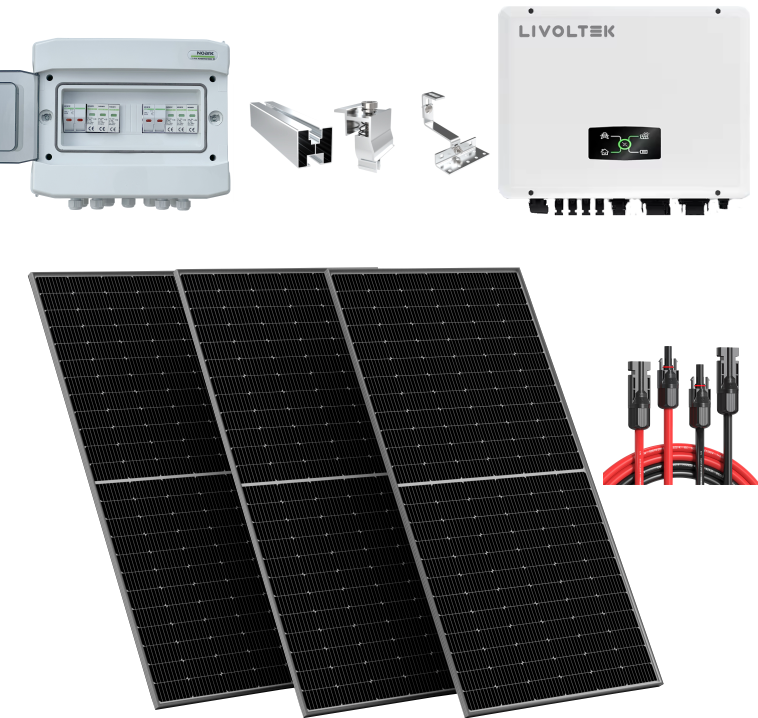 Solarna elektrana inverter LIVOLTEK/ paneli DAH Solar 8kW