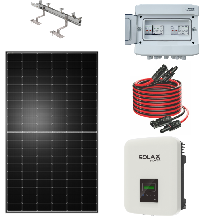 Solarna elektrana inverter SOLAX/ paneli DAH Solar 6kW