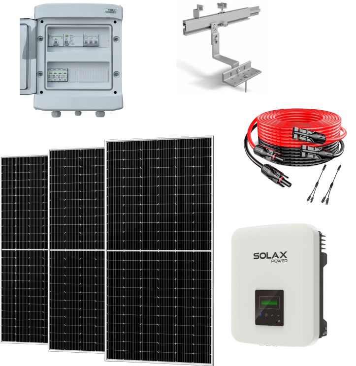 Solarna elektrana inverter SOLAX/ paneli DAH solar 9 kW