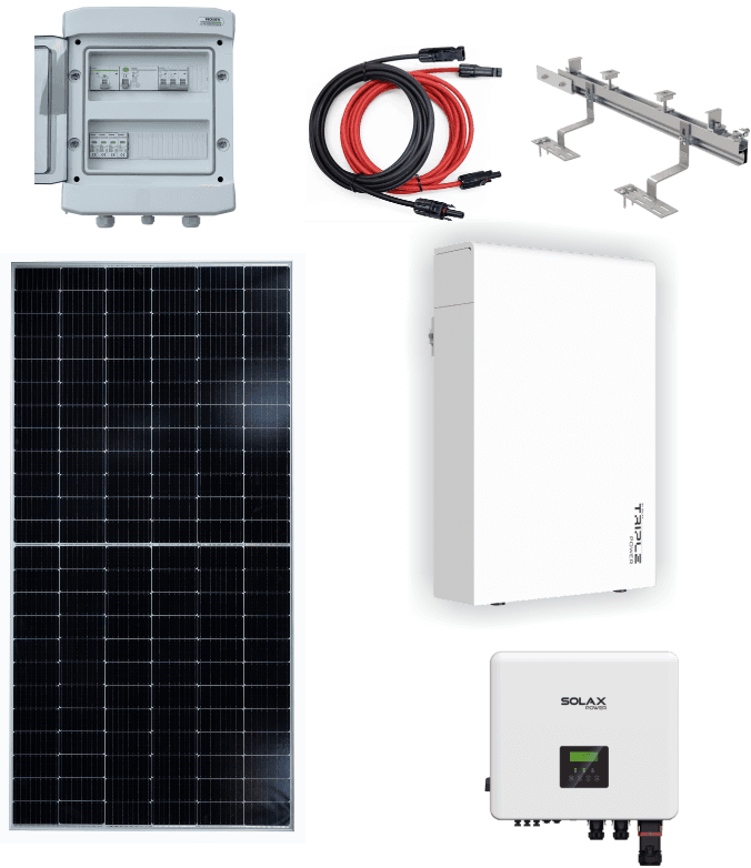 Solarna elektrana HIBRID SOLAX/ DAH Solar10 kW (10.03 kW) 11.6 kWh baterije