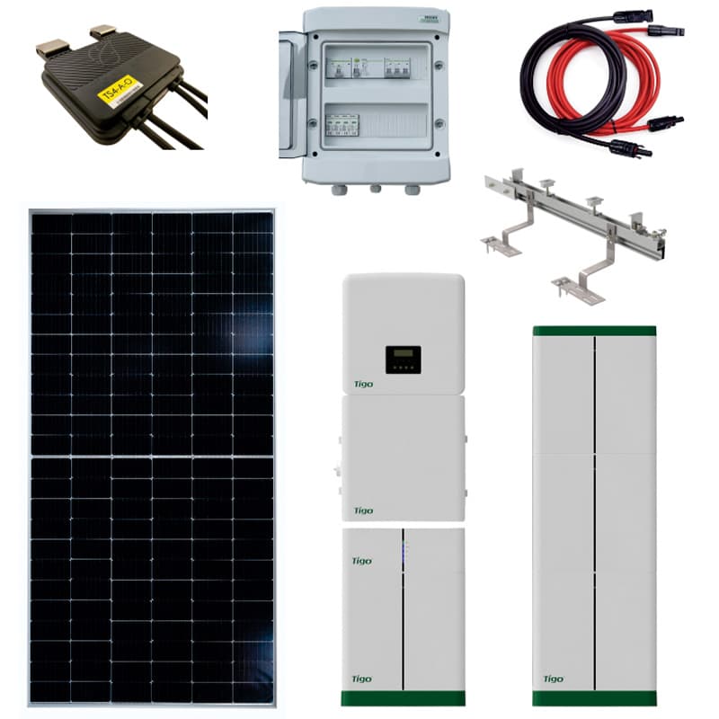 Solarna elektrana HIBRID TIGO / DAH Solar 6 kW ( 5.9kW) 9.3 kWh baterije